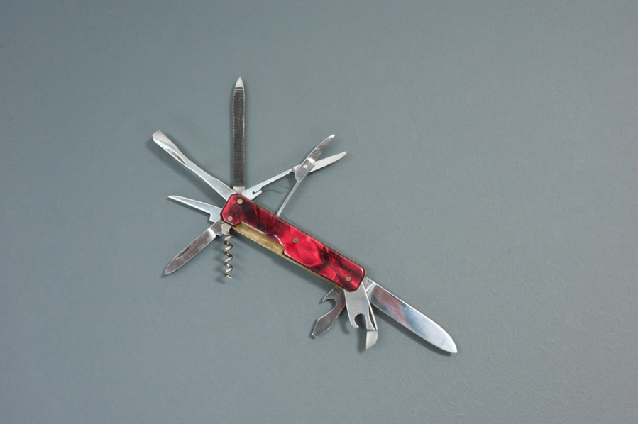 Mehrteiliges Taschenmesser  VEB Messerschmiede Leegebruch DDR um 1970